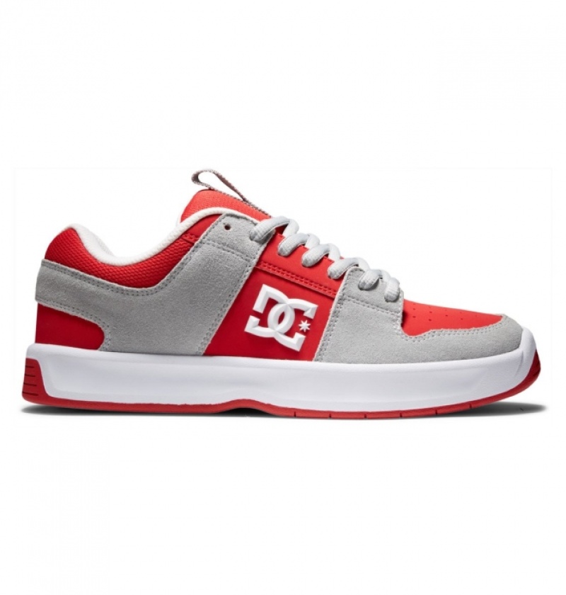 Chaussure Skate DC Lynx Zero Grise Rouge Homme | TFC-1592300