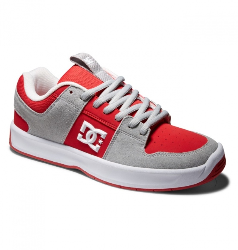 Chaussure Skate DC Lynx Zero Grise Rouge Homme | TFC-1592300