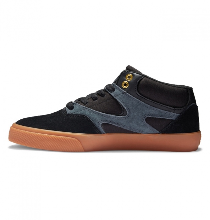 Chaussure Skate DC Kalis Vulc Mid-Top Noir Homme | ZYC-7726264