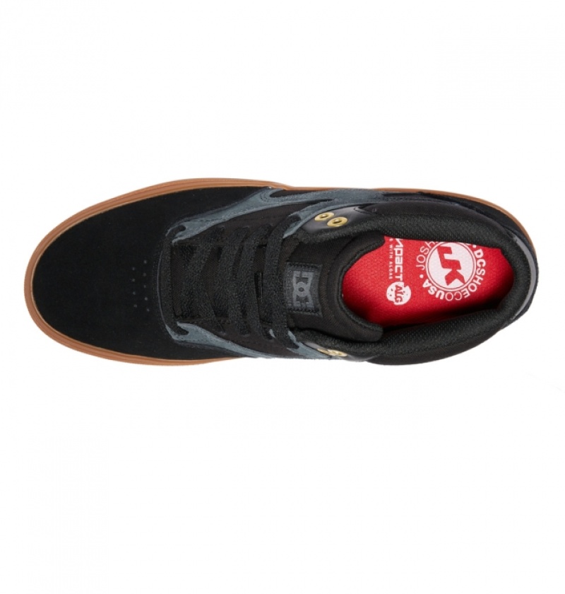 Chaussure Skate DC Kalis Vulc Mid-Top Noir Homme | ZYC-7726264