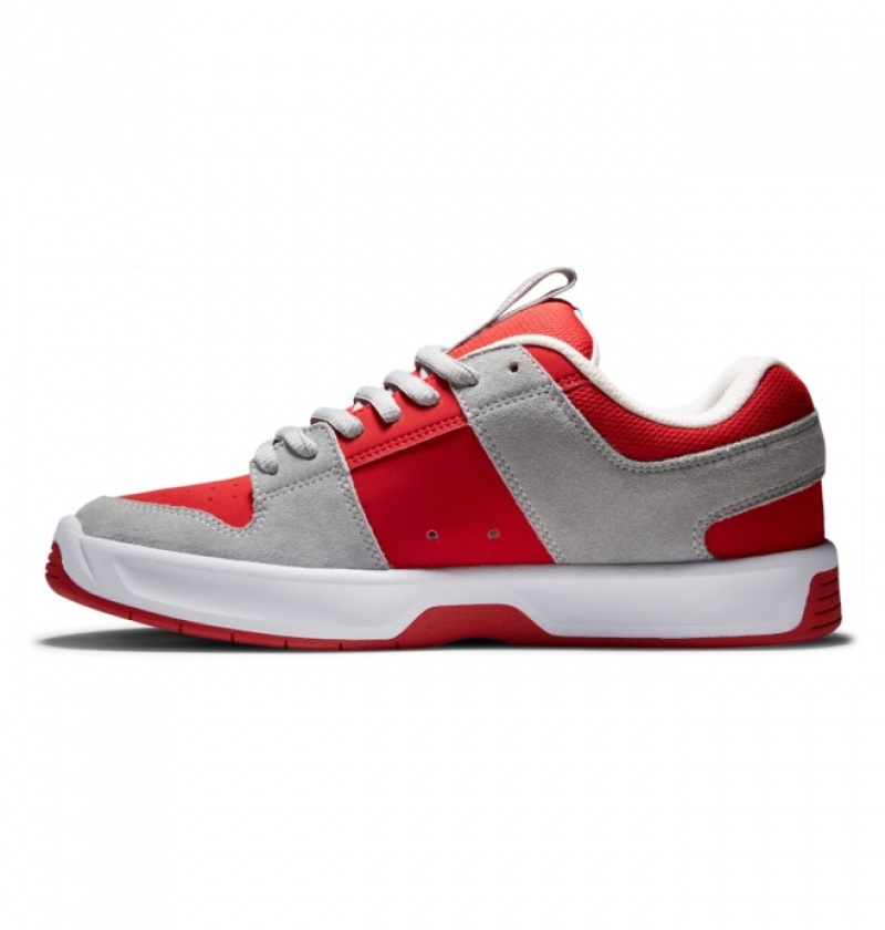 Chaussure Skate DC Lynx Zero Grise Rouge Homme | TFC-1592300