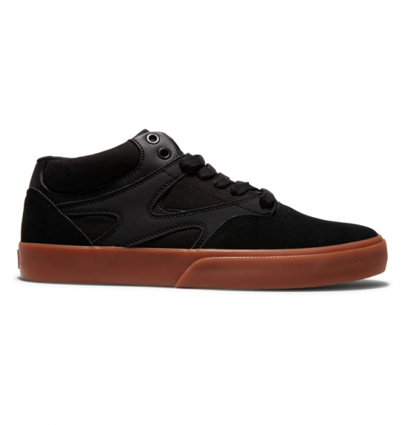 Chaussure Skate DC Kalis Vulc MID Mid-Top Noir Homme | BXE-8196062