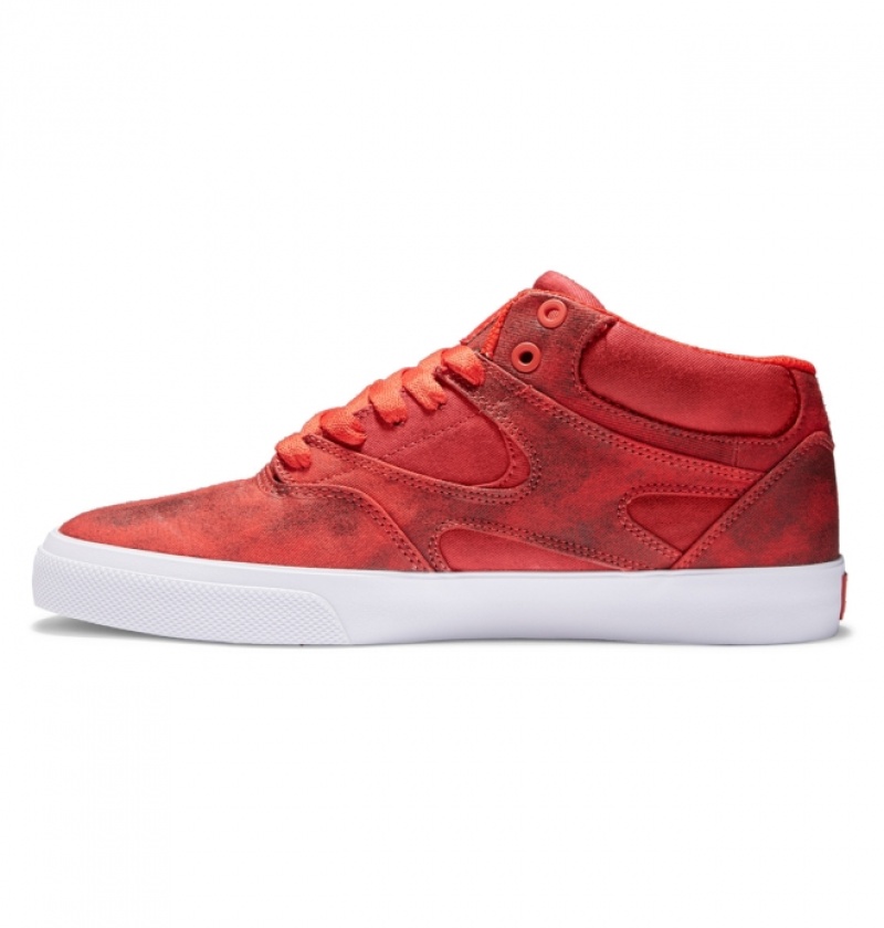 Chaussure Skate DC Kalis Vulc MID Mid-Top Rouge Homme | ZUY-1699351