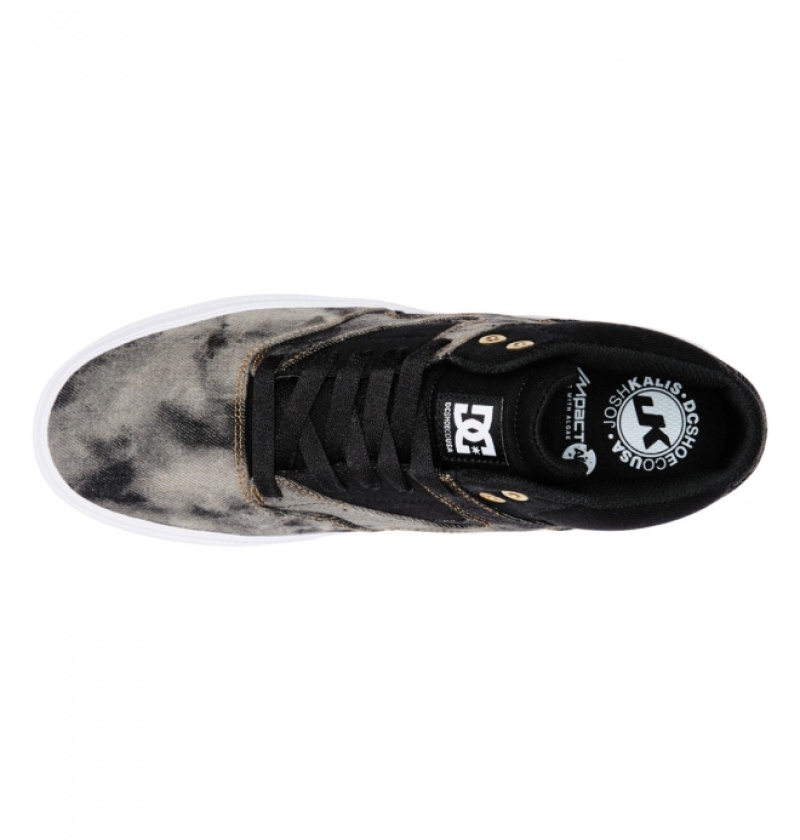 Chaussure Skate DC Kalis Vulc MID Mid-Top Noir Grise Homme | TVS-0139991