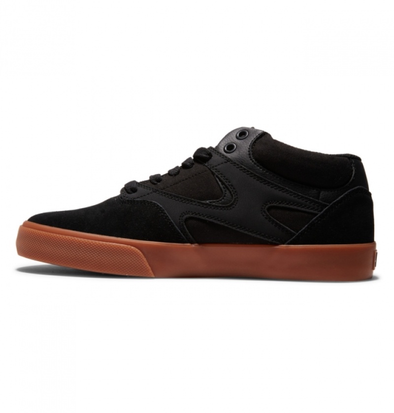 Chaussure Skate DC Kalis Vulc MID Mid-Top Noir Homme | BXE-8196062