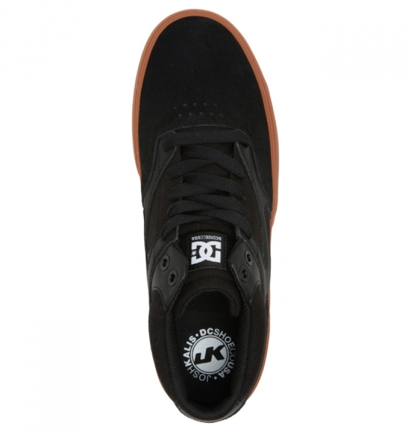 Chaussure Skate DC Kalis Vulc MID Mid-Top Noir Homme | BXE-8196062