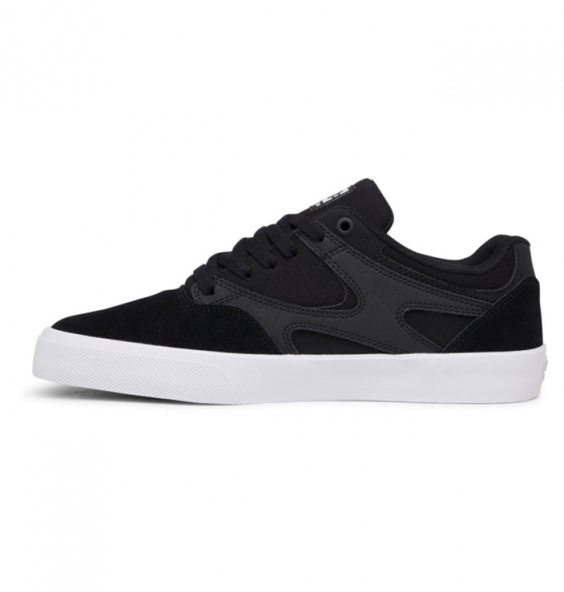 Chaussure Skate DC Kalis Vulc Noir Blanche Homme | YBO-5619175