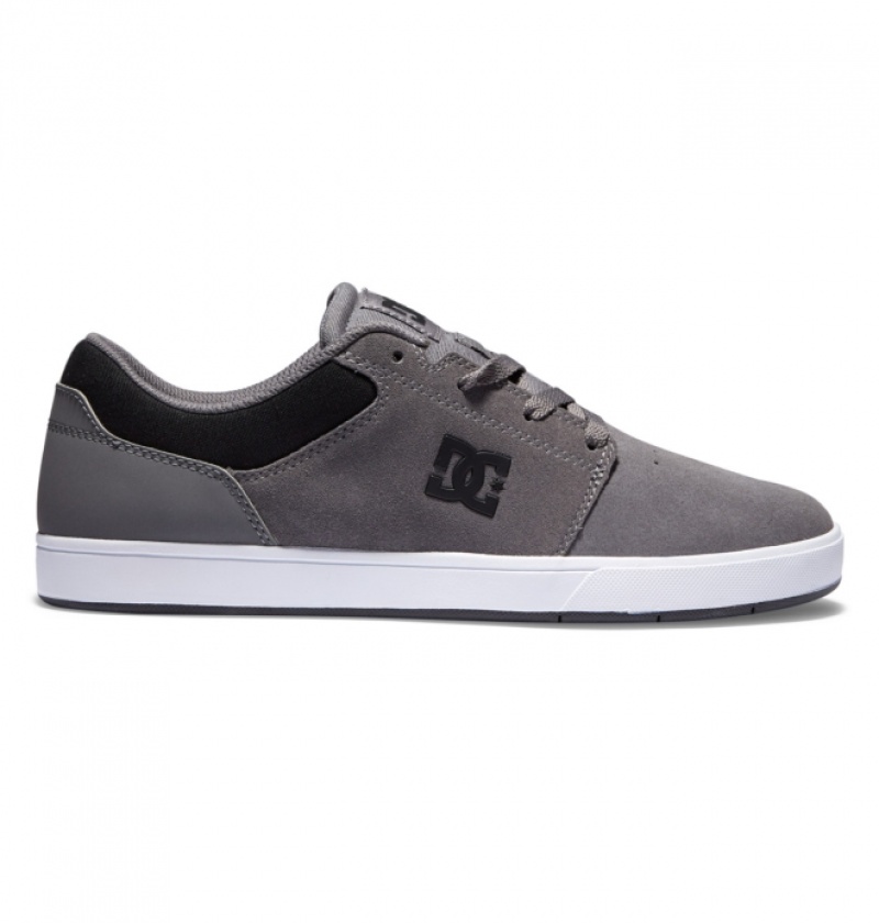 Chaussure Skate DC Crisis 2 Grise Foncé Noir Homme | XFT-0574447