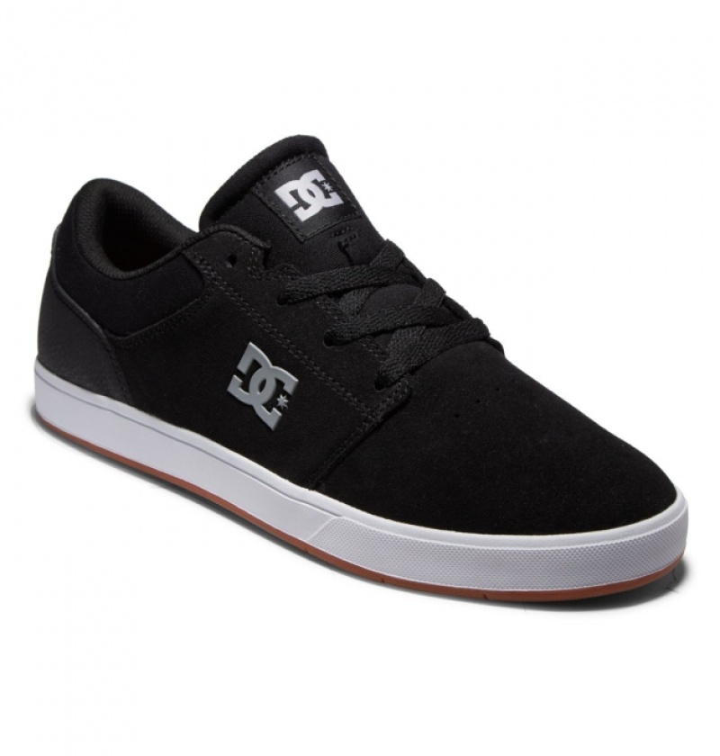 Chaussure Skate DC Crisis 2 Noir Blanche Homme | QYH-1963705