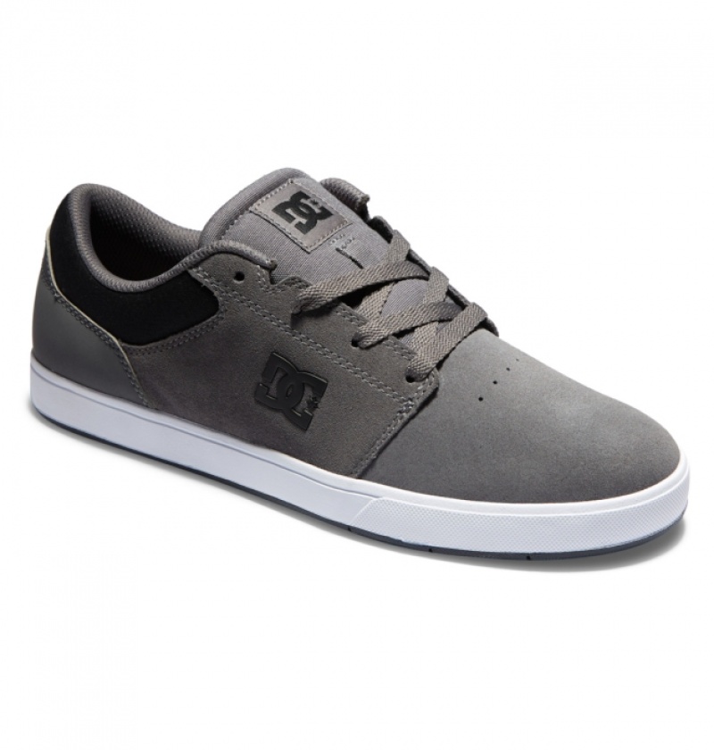 Chaussure Skate DC Crisis 2 Grise Foncé Noir Homme | XFT-0574447