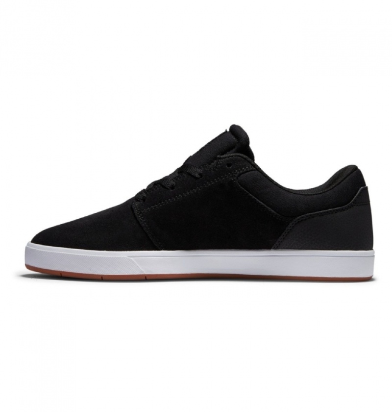 Chaussure Skate DC Crisis 2 Noir Blanche Homme | QYH-1963705