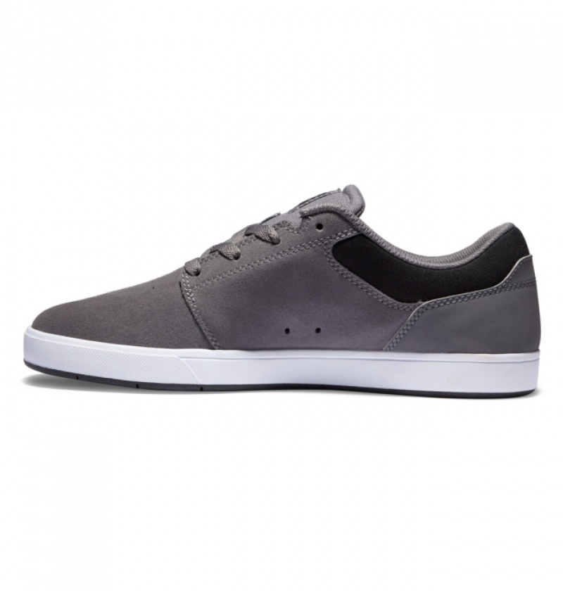 Chaussure Skate DC Crisis 2 Grise Foncé Noir Homme | XFT-0574447