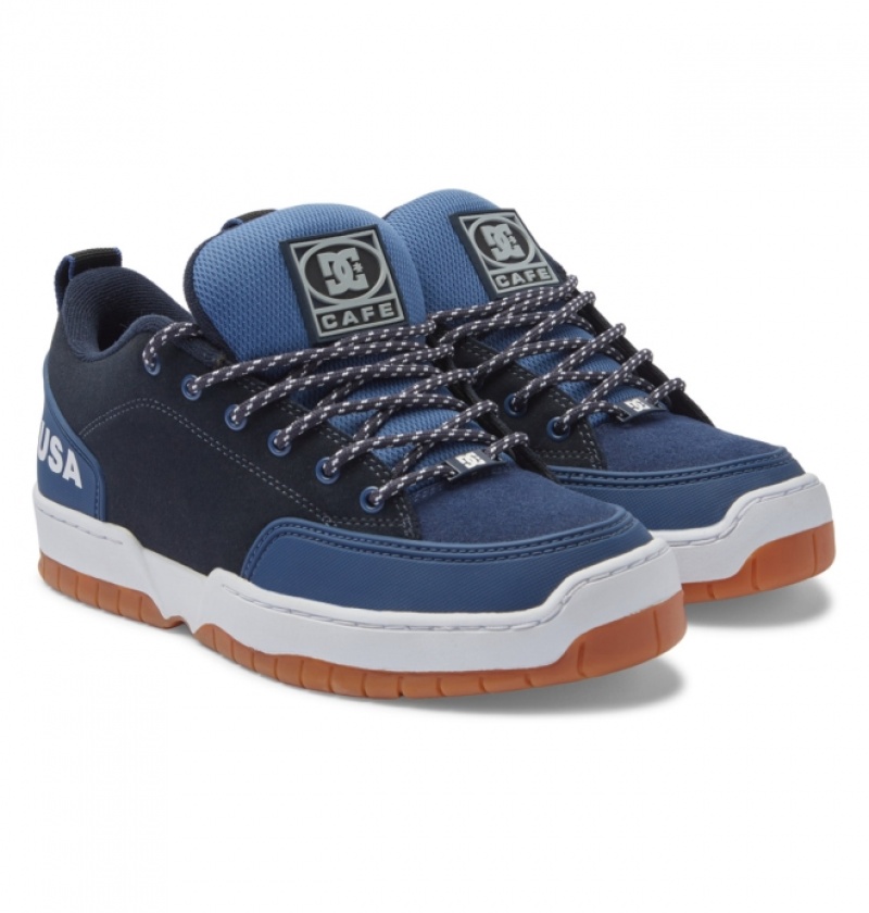 Chaussure Skate DC Cafe x DC Clocker 2 Bleu Marine Homme | QXO-6298553