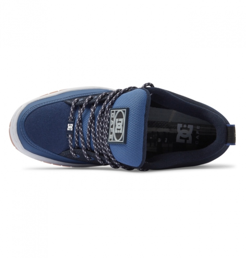 Chaussure Skate DC Cafe x DC Clocker 2 Bleu Marine Homme | QXO-6298553