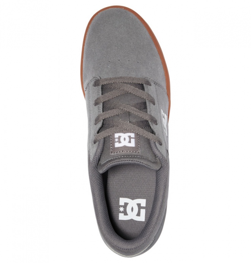 Chaussure Skate DC Crisis 2 Daim Grise Homme | CFN-4894449