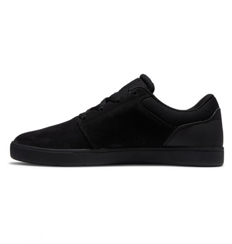 Chaussure Skate DC Crisis 2 Daim Noir Homme | EOO-4037406