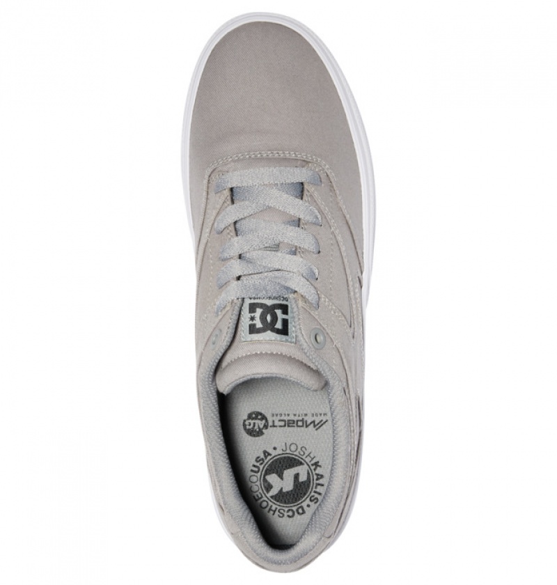 Chaussure Skate DC Kalis Vulc Grise Homme | NEQ-6137985