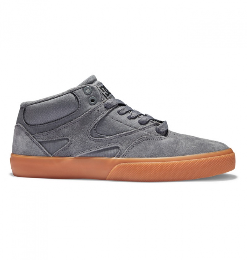 Chaussure Skate DC Kalis Vulc MID Grise Homme | SHH-0919144