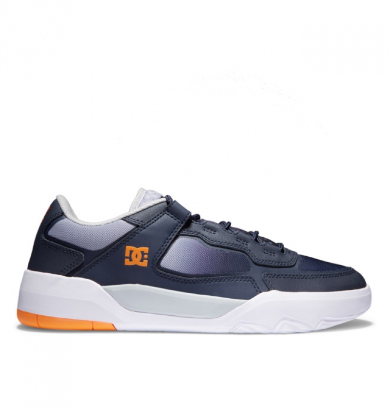 Chaussure Skate DC Metric Bleu Marine Orange Homme | HQU-8033188