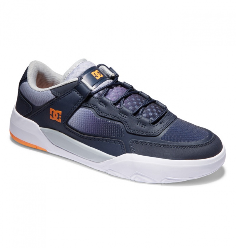 Chaussure Skate DC Metric Bleu Marine Orange Homme | HQU-8033188