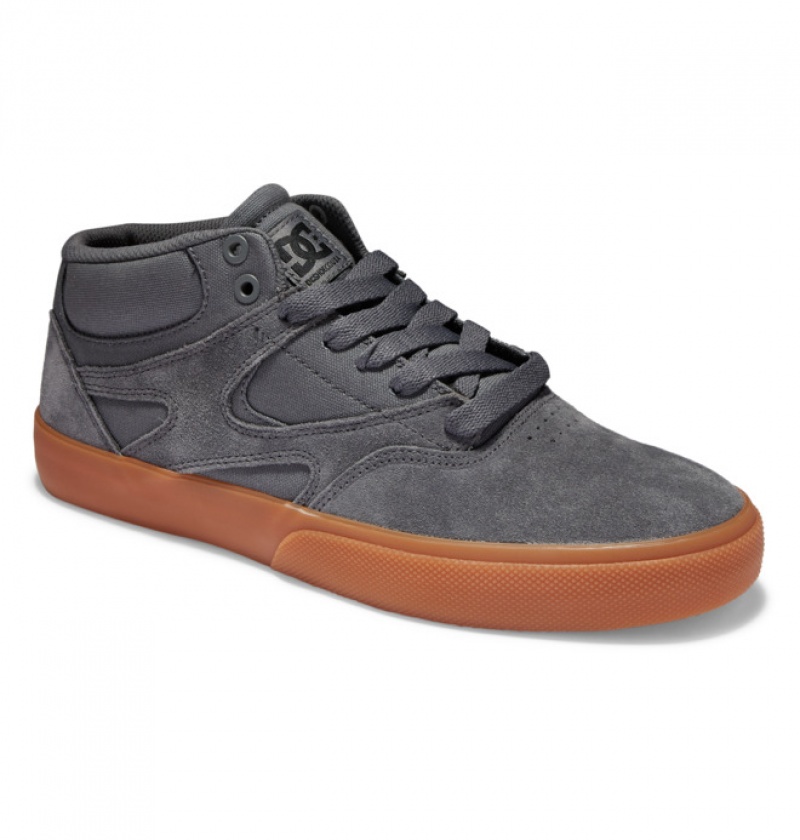 Chaussure Skate DC Kalis Vulc MID Grise Homme | SHH-0919144