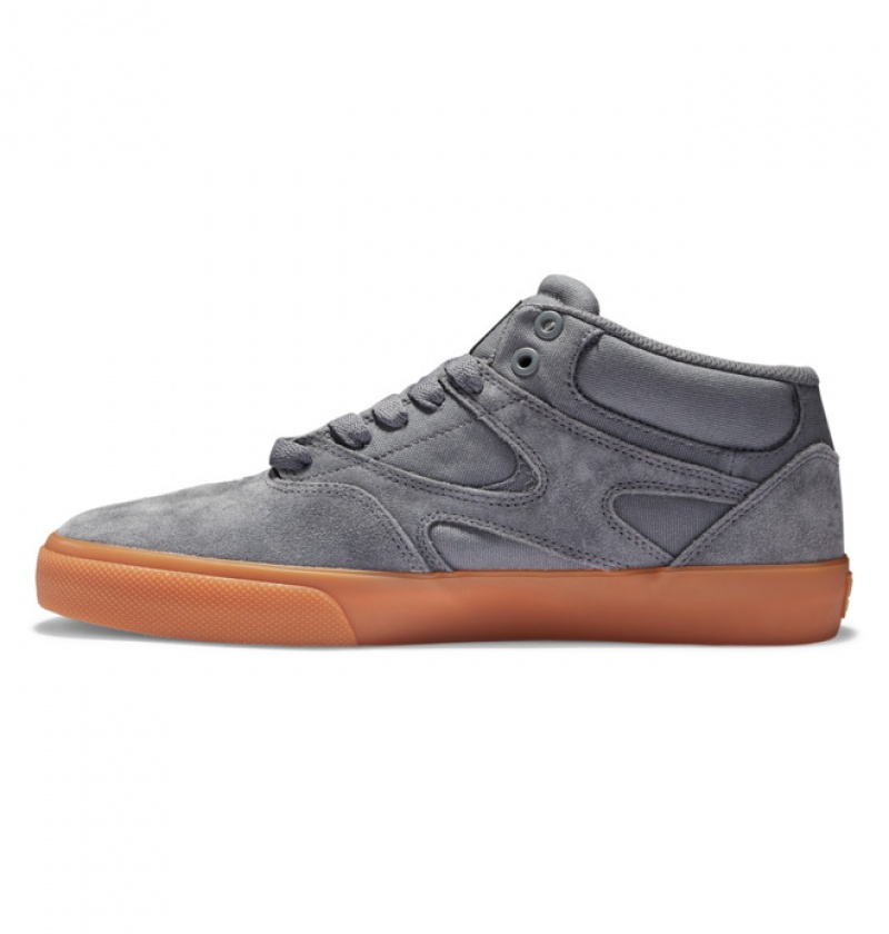 Chaussure Skate DC Kalis Vulc MID Grise Homme | SHH-0919144