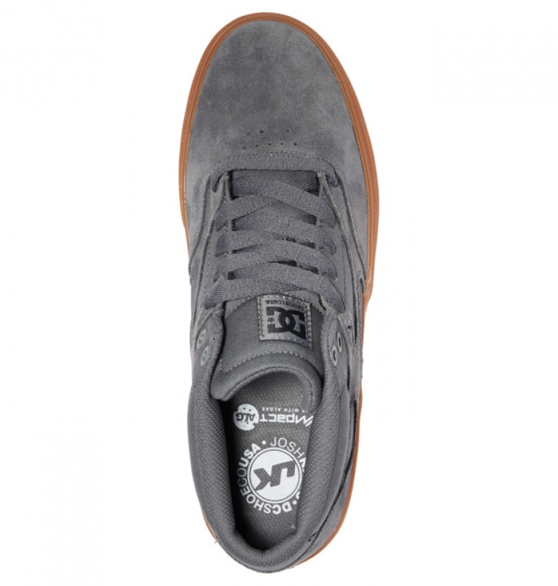 Chaussure Skate DC Kalis Vulc MID Grise Homme | SHH-0919144