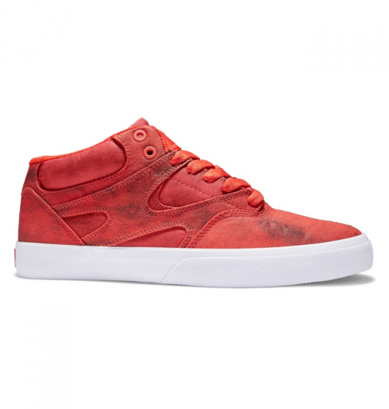 Chaussure Skate DC Kalis Vulc MID Rouge Homme | AQM-0853883