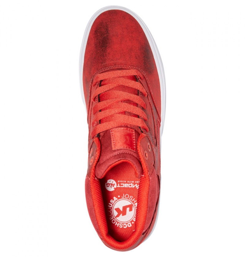 Chaussure Skate DC Kalis Vulc MID Rouge Homme | AQM-0853883