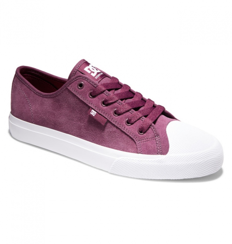 Chaussure Skate DC Manual RT S Daim Violette Homme | KUP-2260076