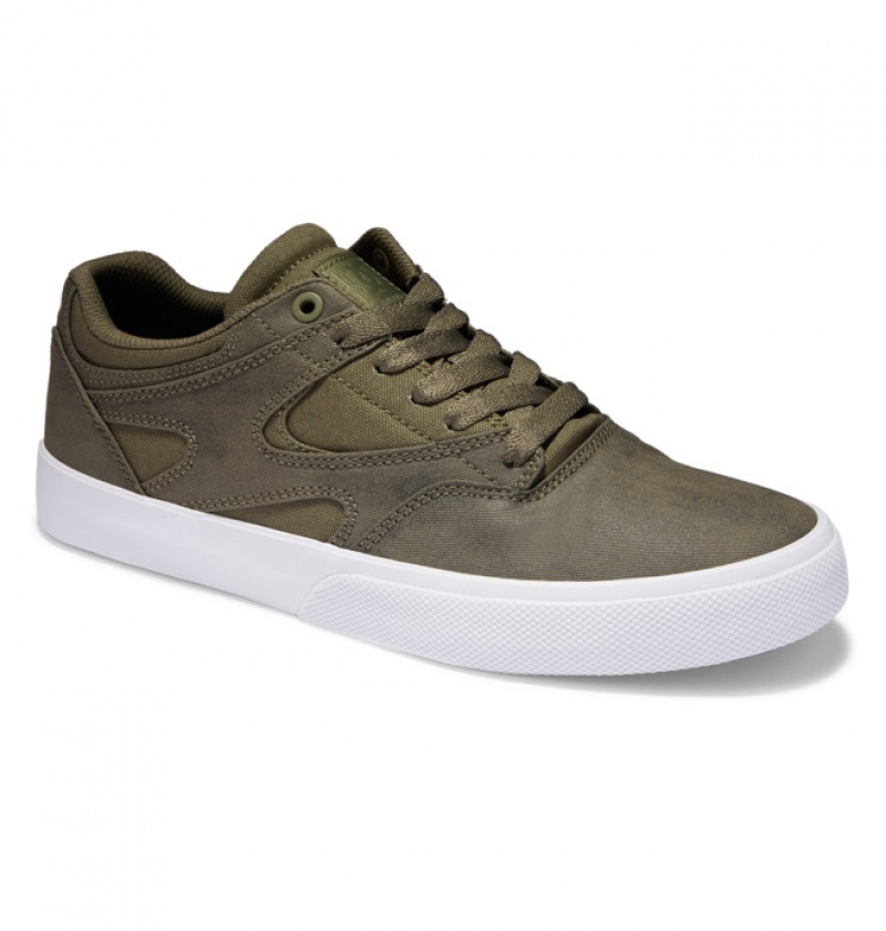 Chaussure Skate DC Kalis Vulc Vert Olive Homme | SCB-6065780