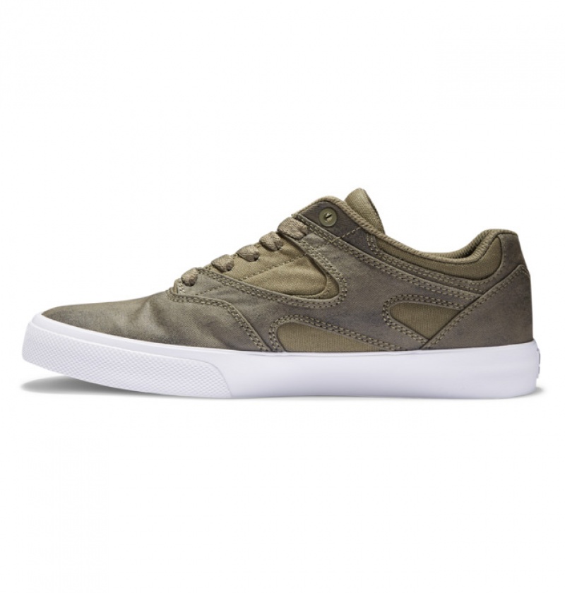 Chaussure Skate DC Kalis Vulc Vert Olive Homme | SCB-6065780