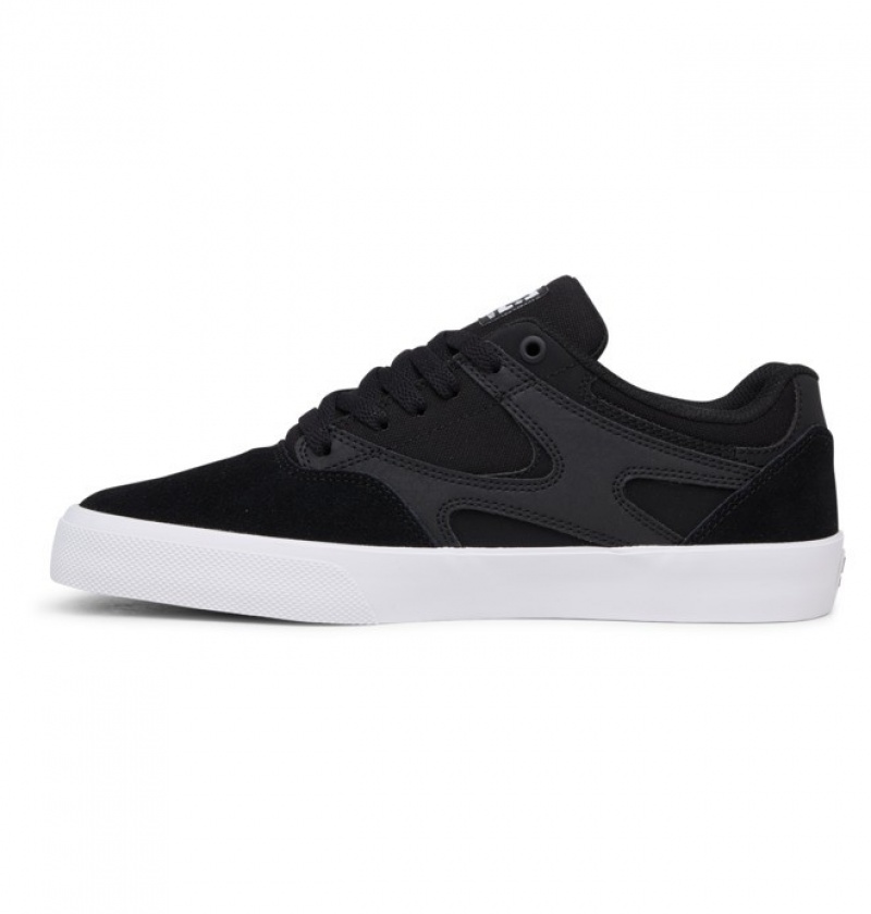 Chaussure Skate DC Kalis Vulc Noir Blanche Homme | SVN-9509772