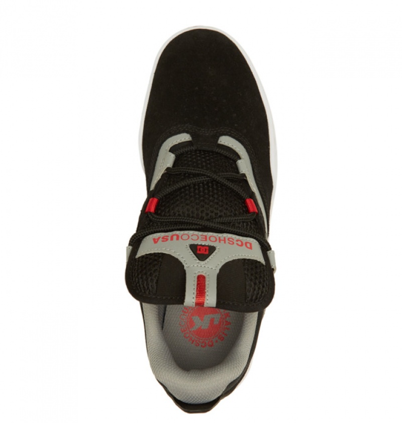 Chaussure Skate DC Kalis Noir Grise Rouge Homme | JJT-5466768