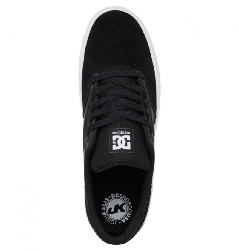 Chaussure Skate DC Kalis Vulc Noir Blanche Homme | SVN-9509772