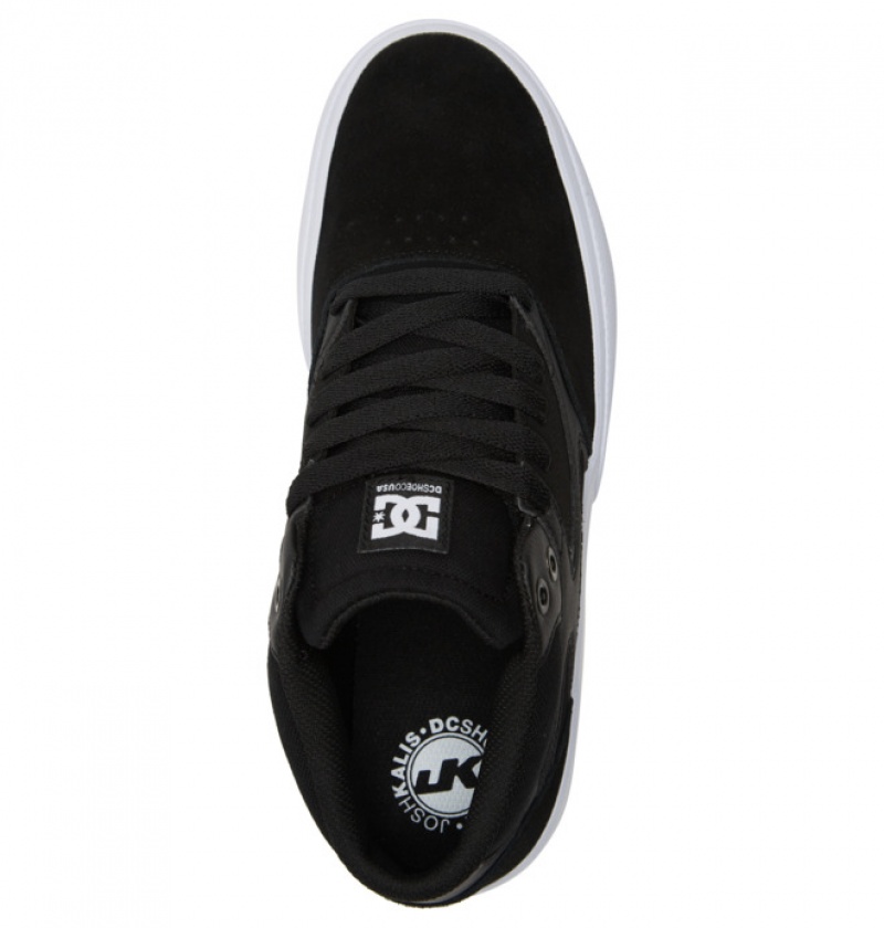 Chaussure Skate DC Kalis Vulc MID Noir Blanche Homme | CFZ-2871235