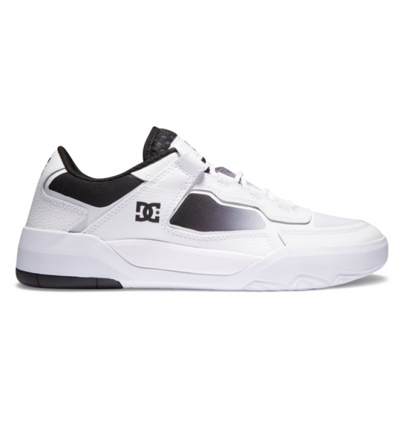 Chaussure Skate DC Metric Blanche Noir Homme | DTC-9417315