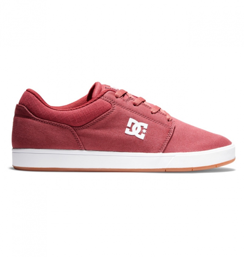 Chaussure Skate DC Crisis 2 Daim Rouge Homme | DBJ-0207506