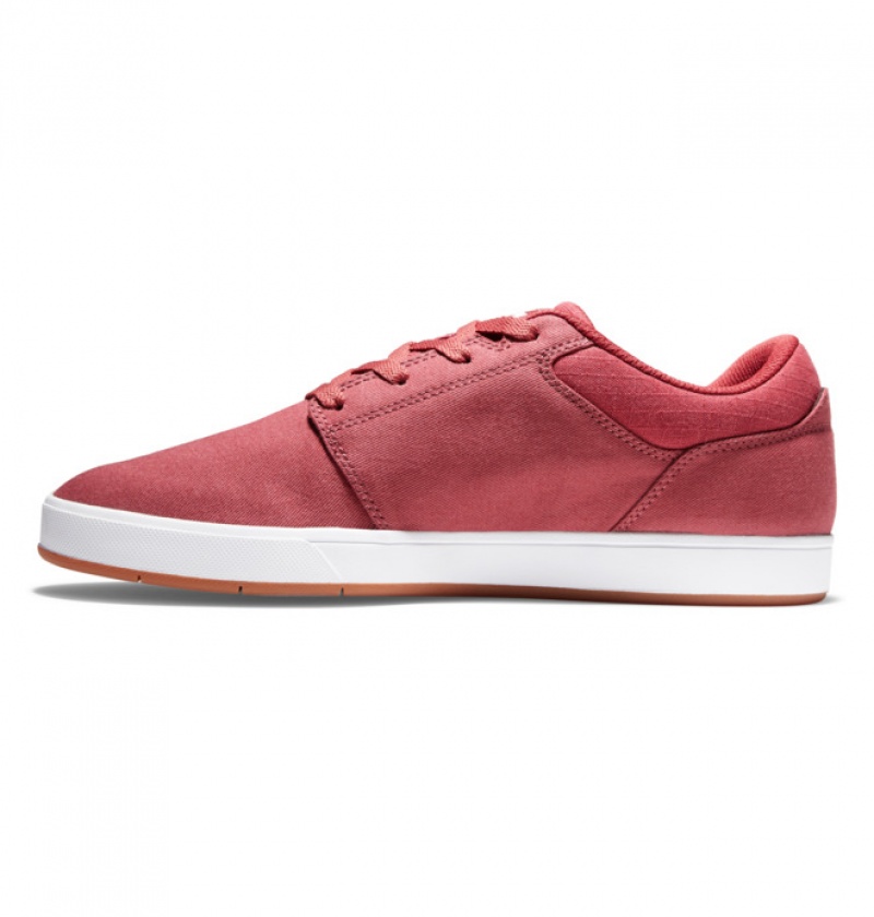 Chaussure Skate DC Crisis 2 Daim Rouge Homme | DBJ-0207506