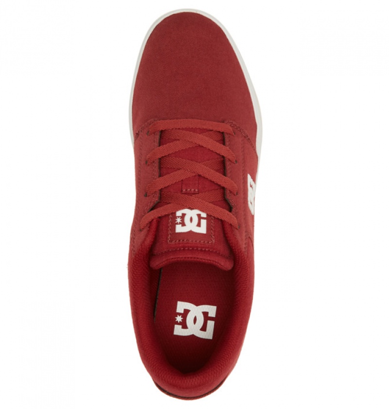 Chaussure Skate DC Crisis 2 Daim Rouge Homme | DBJ-0207506