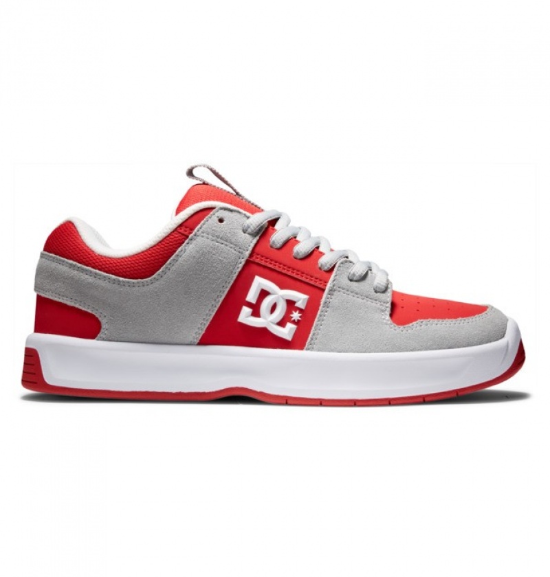 Chaussure Skate DC Lynx Zero Grise Rouge Homme | OLY-2763889