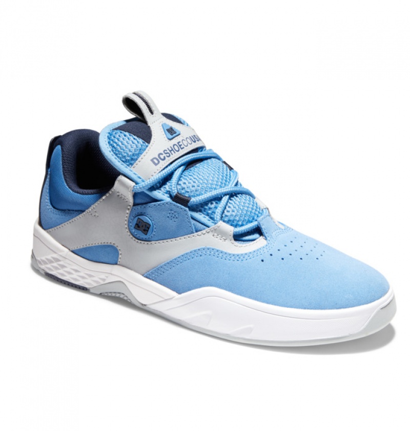 Chaussure Skate DC Kalis Rouge Bleu Homme | PNY-9366238