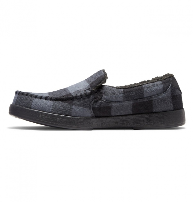 Mocassin DC Villainized Noir Grise Homme | JDJ-7450843