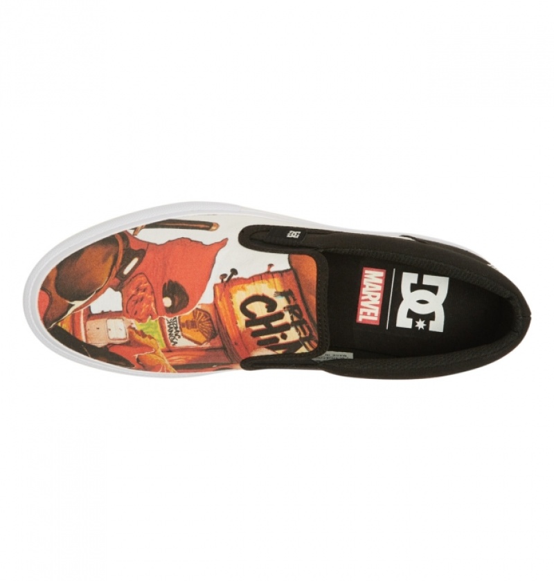 Mocassin DC Marvel Deadpool x DC Manual Noir Blanche Homme | CUI-3393146