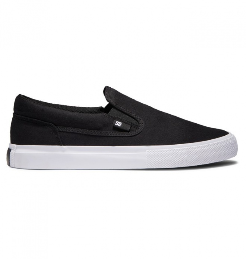 Mocassin DC Manual Noir Blanche Homme | QQR-0322867