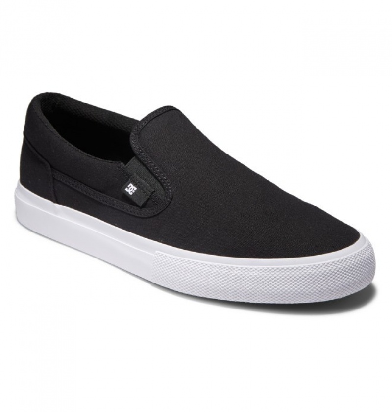 Mocassin DC Manual Noir Blanche Homme | QQR-0322867