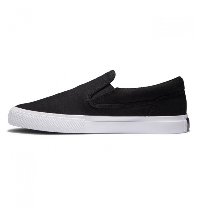 Mocassin DC Manual Noir Blanche Homme | QQR-0322867