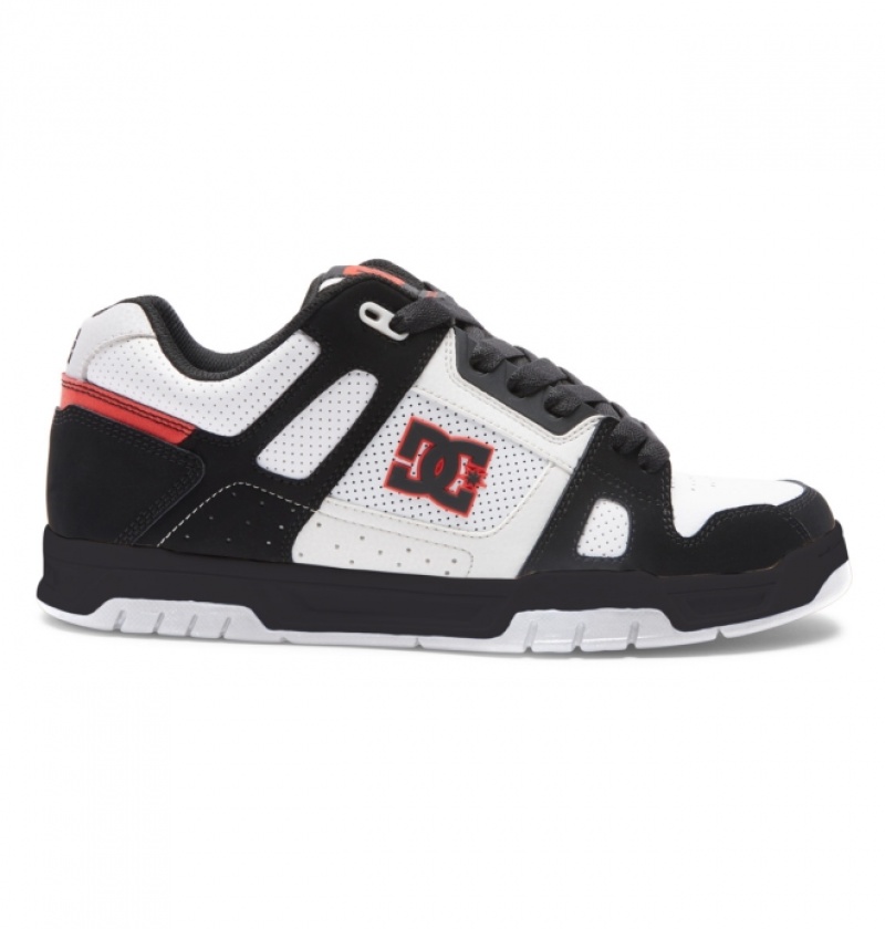 Basket DC Stag Blanche Noir Rouge Homme | LRS-1265929