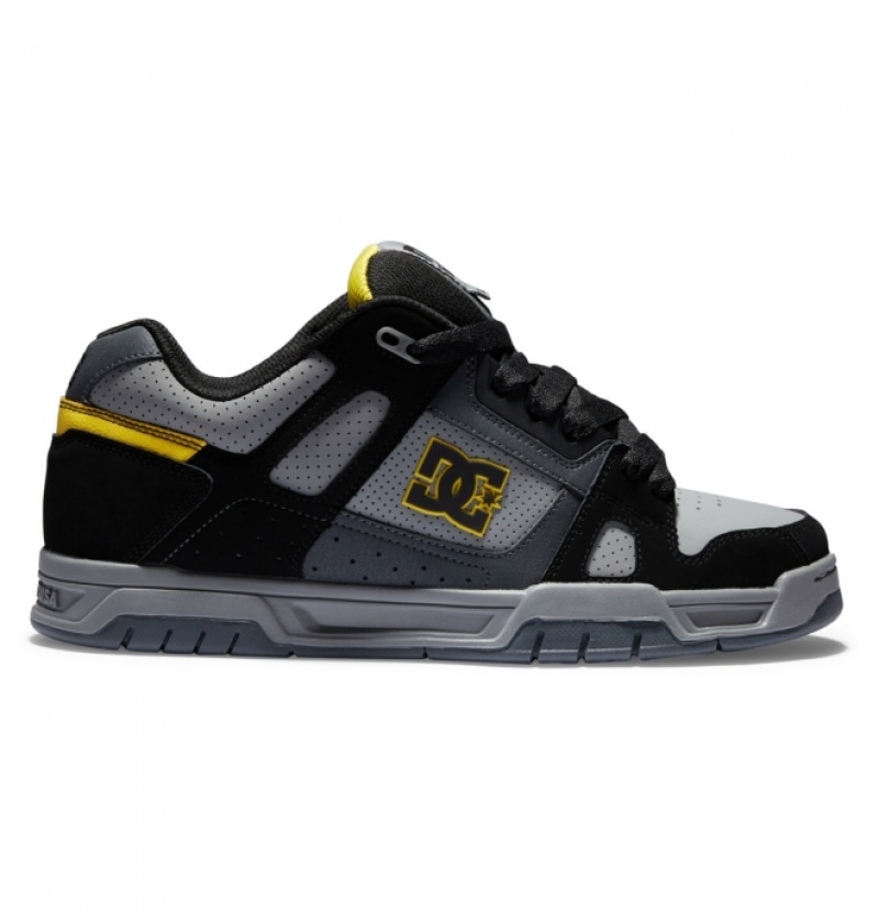 Basket DC Stag Grise Noir Jaune Homme | DQE-5038122