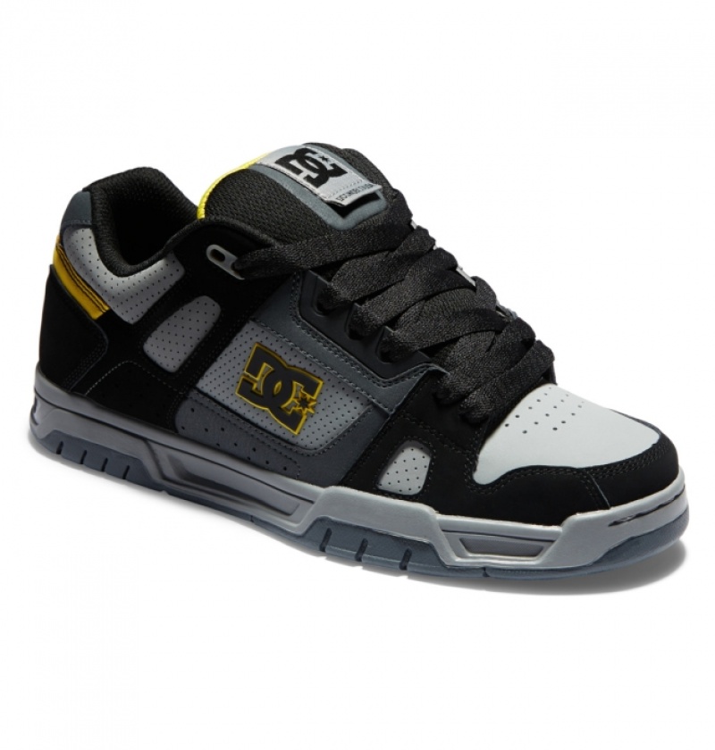 Basket DC Stag Grise Noir Jaune Homme | DQE-5038122